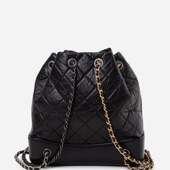 Pre-Owned CHANEL Black Quilted Gabrielle Backpack - Picture 2 of 3